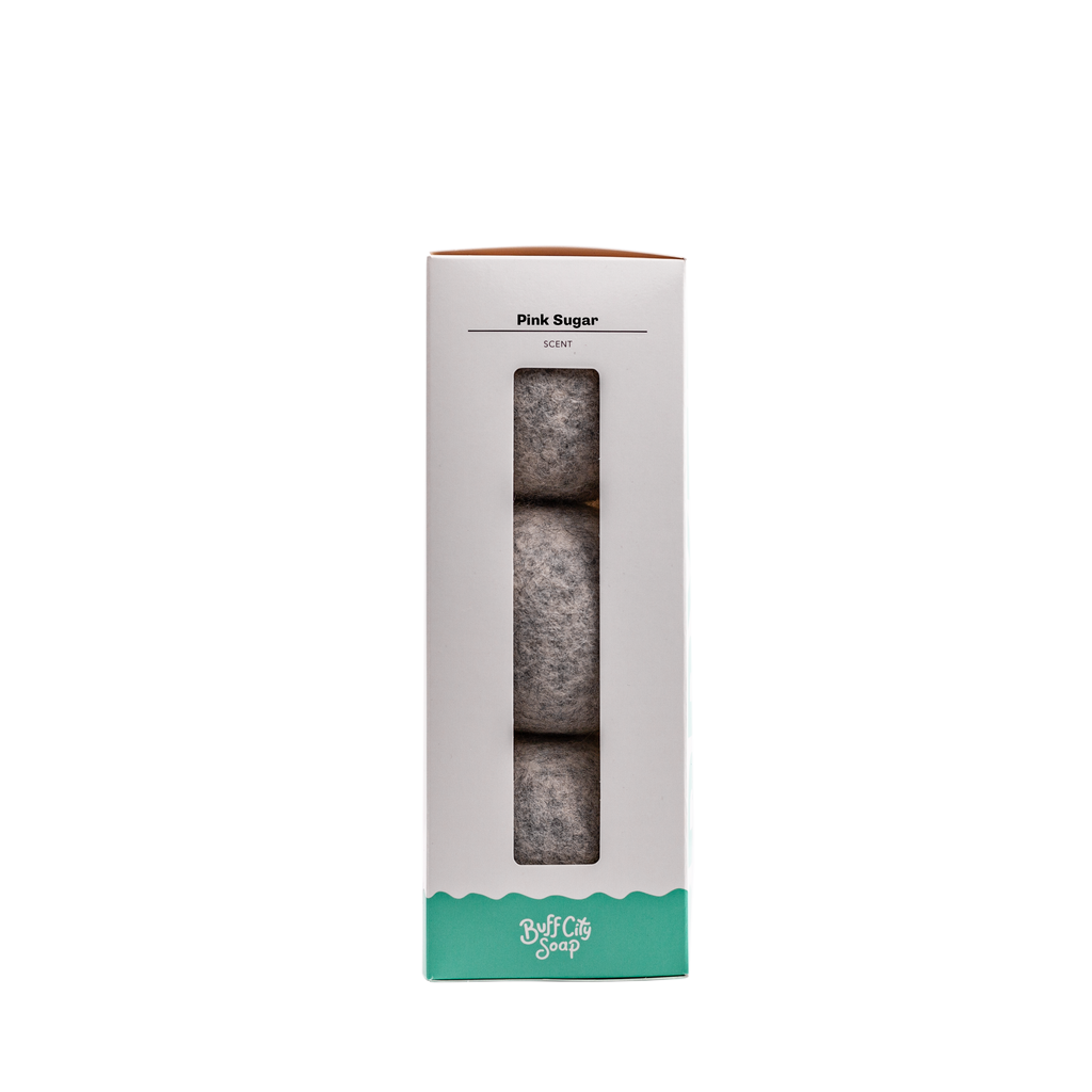 Pink Sugar Wool Dryer Balls (Set of 3)